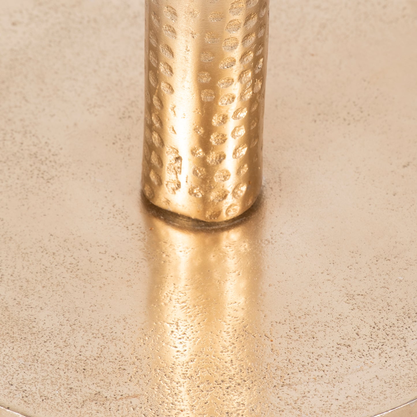 METAL 24" ROUND DRINK TAB FLAT BASE GOLD