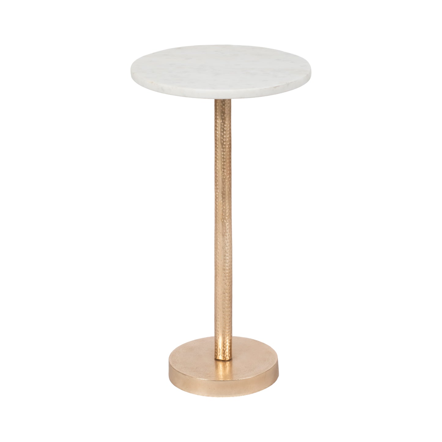 METAL 24" ROUND DRINK TAB FLAT BASE GOLD