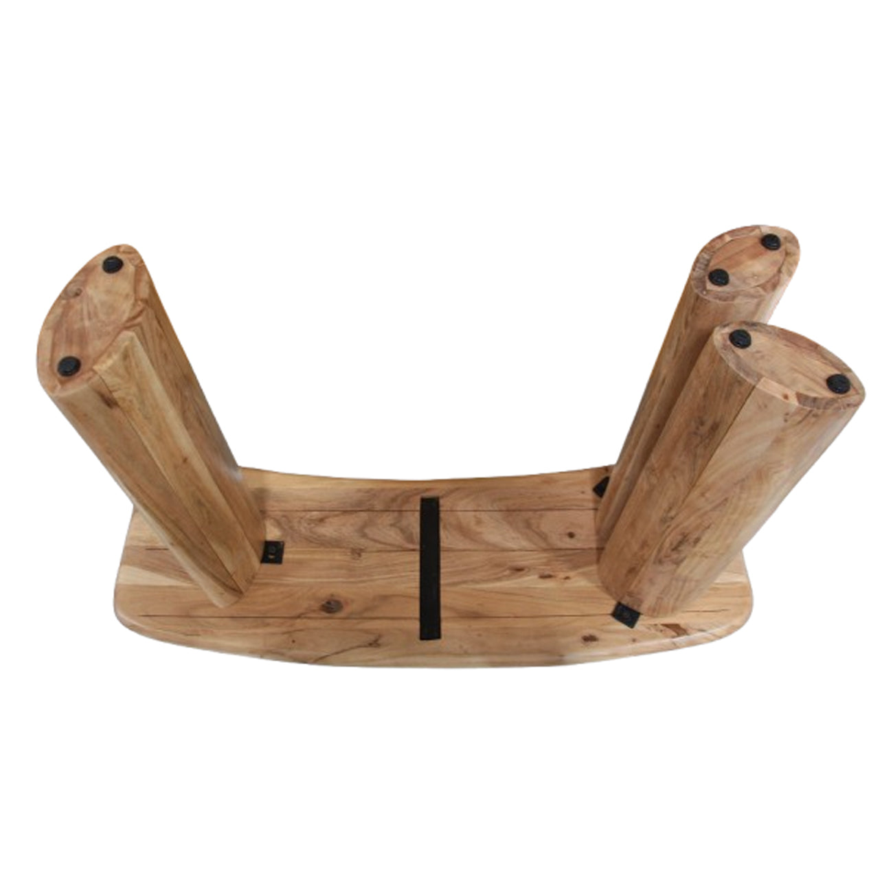 51'' X 30'' ACACIA CURVED LEG CONSOLE TABLE NATURAL