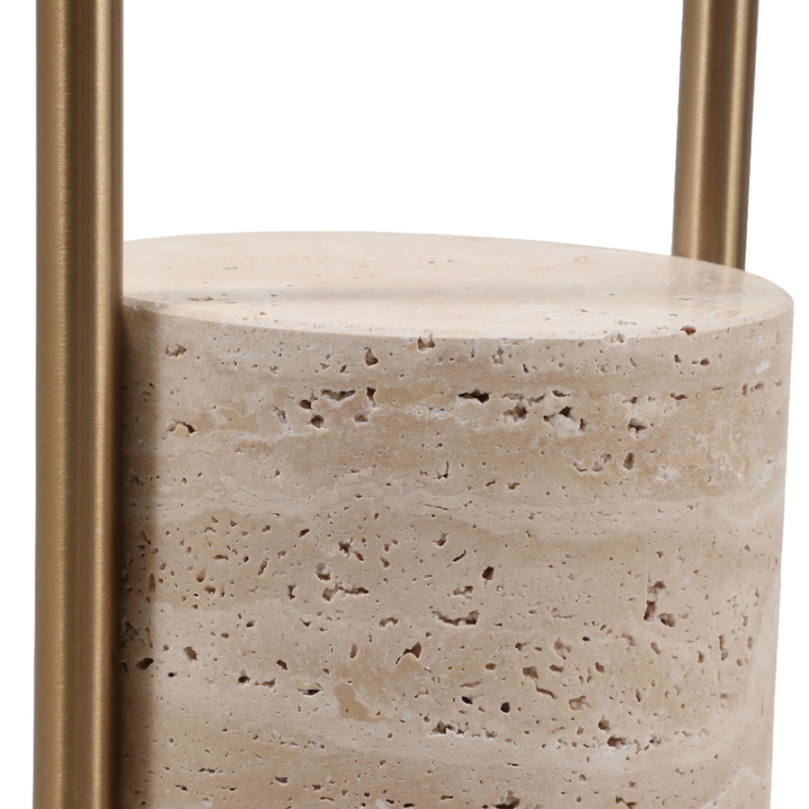 BASE FLOOR LAMP SINCLAIR TRAVERTINE 58''