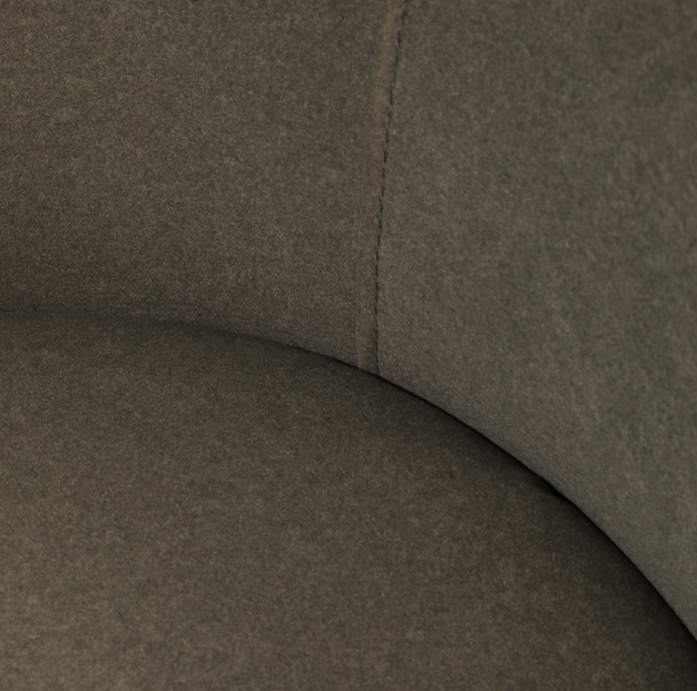ACCENT CHAIR MODERN GREEN AND BROWN SWIVEL 32'' x 31''