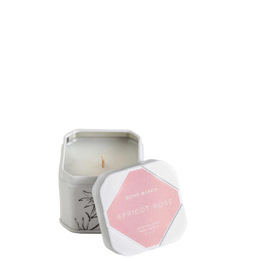APRICOT ROSE TRAVEL TIN