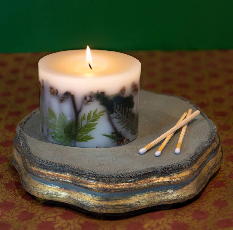 PETITE OVAL BOTANICAL CANDLE-FOREST
