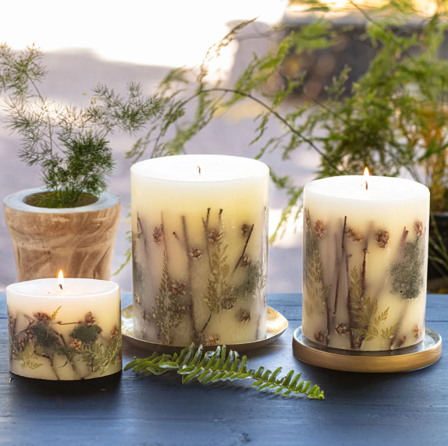 PETITE OVAL BOTANICAL CANDLE-FOREST