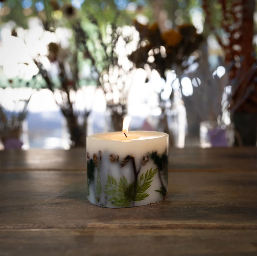 PETITE OVAL BOTANICAL CANDLE-FOREST