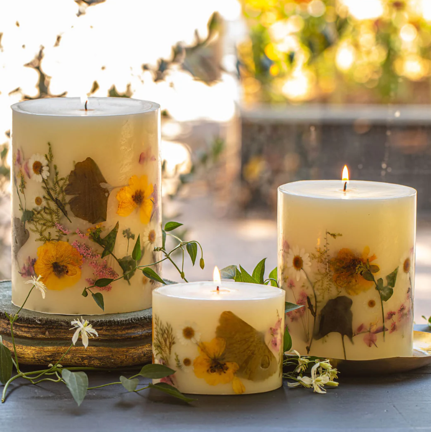 PETITE OVAL BOTANICAL CANDLE-LEMON BLOSSOM & LYCHE