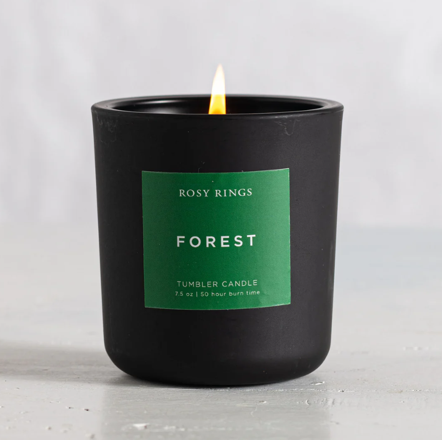 FOREST BOXED GLASS TUMBLER CANDLE