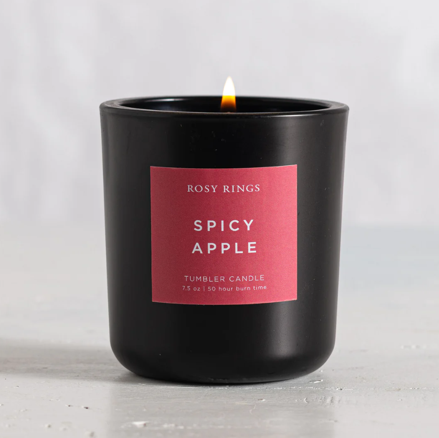 SPICY APPLE BOXED GLASS TUMBLER CANDLE