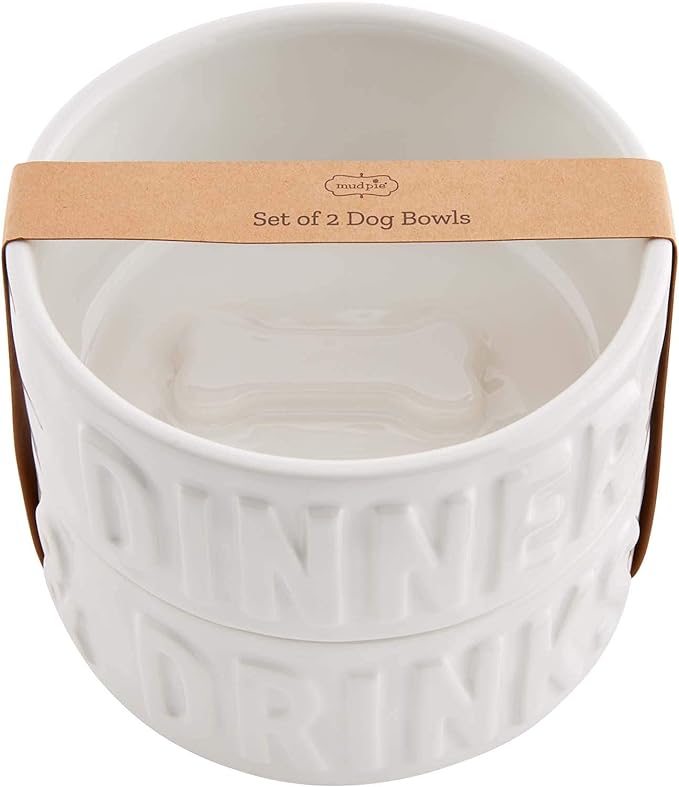 STACKED DOG BOWL SET