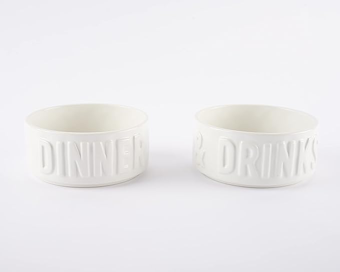 STACKED DOG BOWL SET