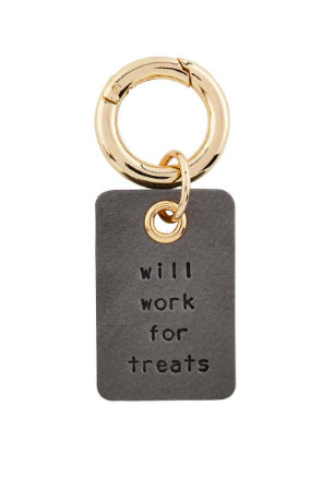 Will Work For Treats Charm