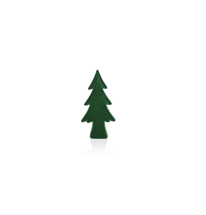 GREEN FLOCKED TREE-SMALL