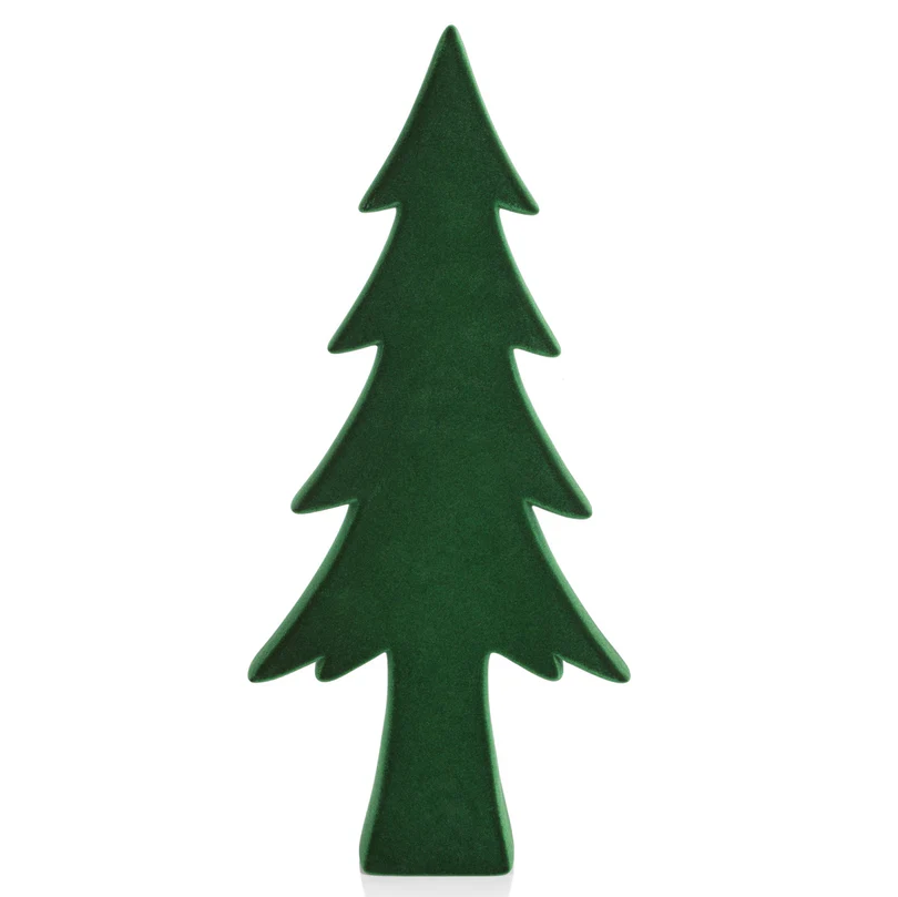 GREEN FLOCKED TREE X-LARGE