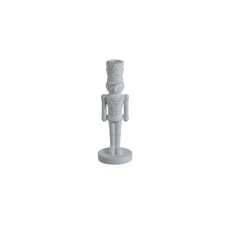 NUTCRAKER TAPER HOLDER-WHITE SMALL