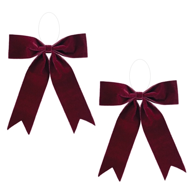 CABERNET BOW ORNAMENT 16"W X 16.5"H