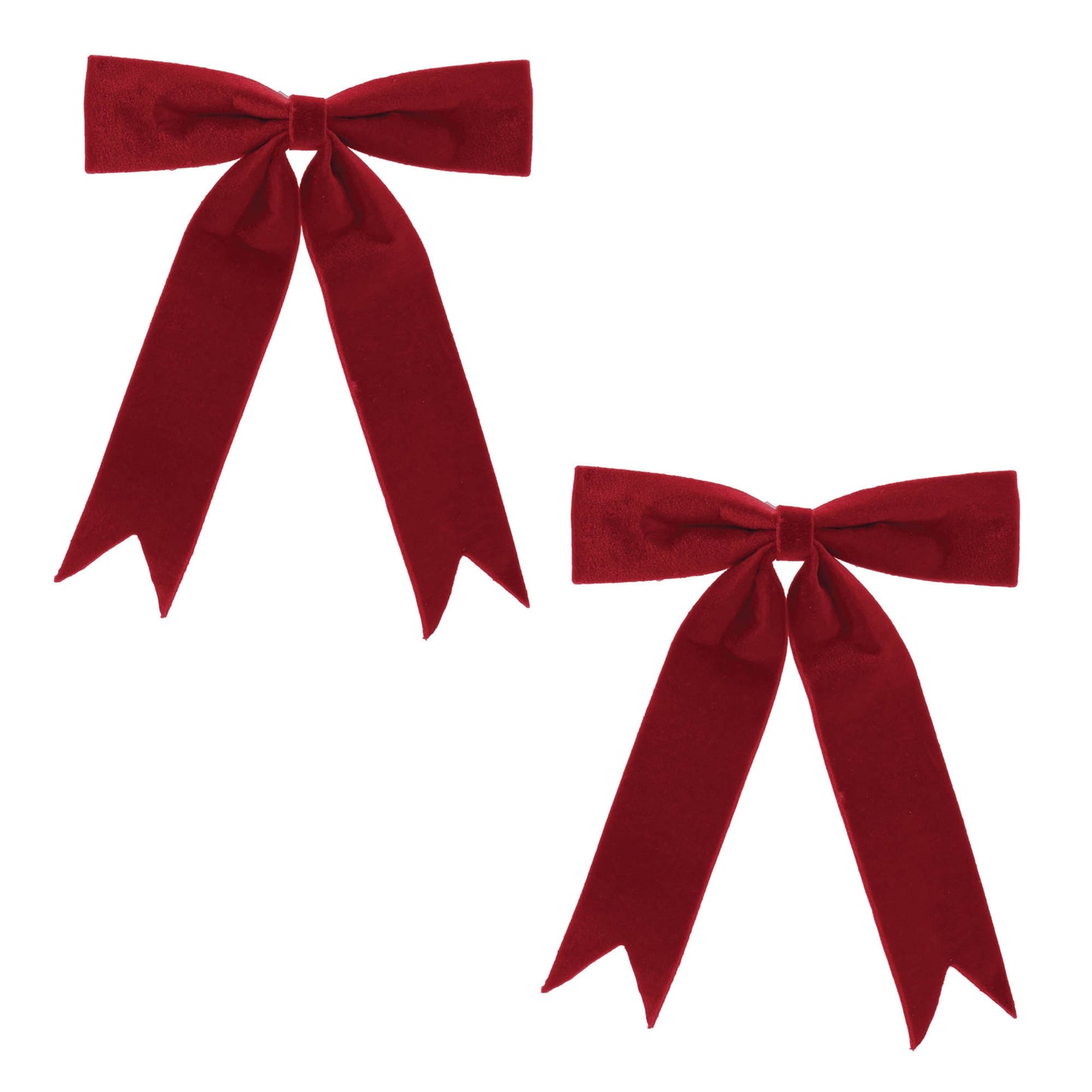 RED VELVET BOW ORNAMENT 13"W X 13"H