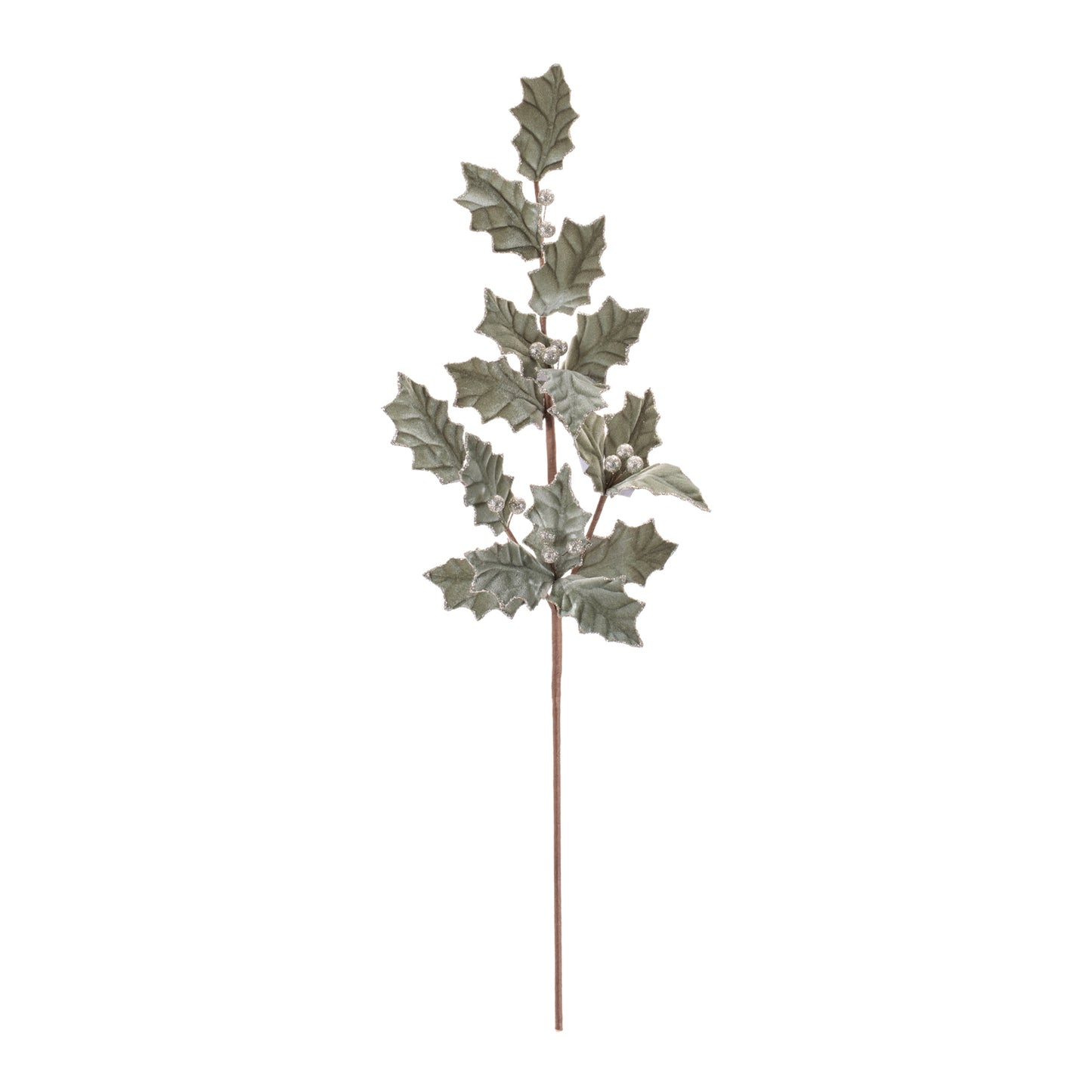 VELVET HOLLY SPRAY 29.5"H