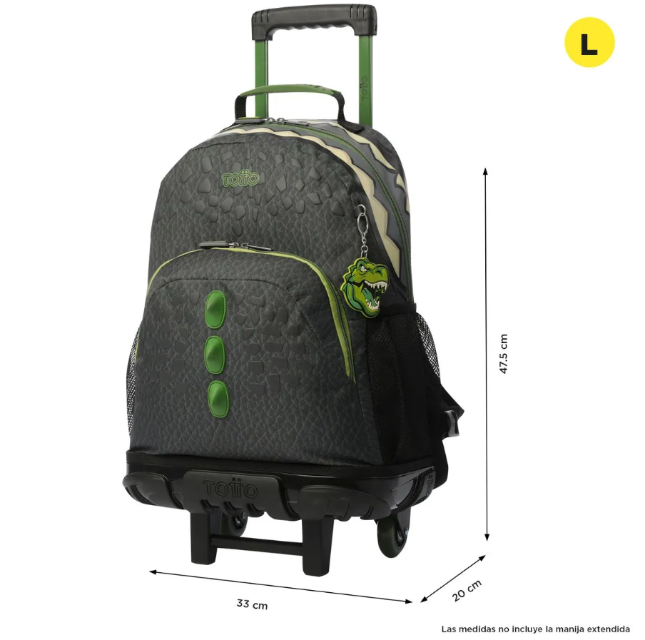 MOCHILA RUEDAS BOMPER DINOLAND L