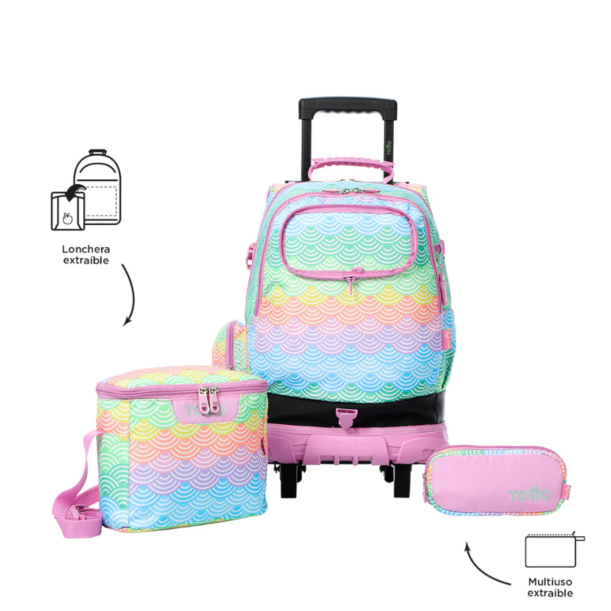 TOTTO MORRAL RUEDAS VARAL ARCOIRIS