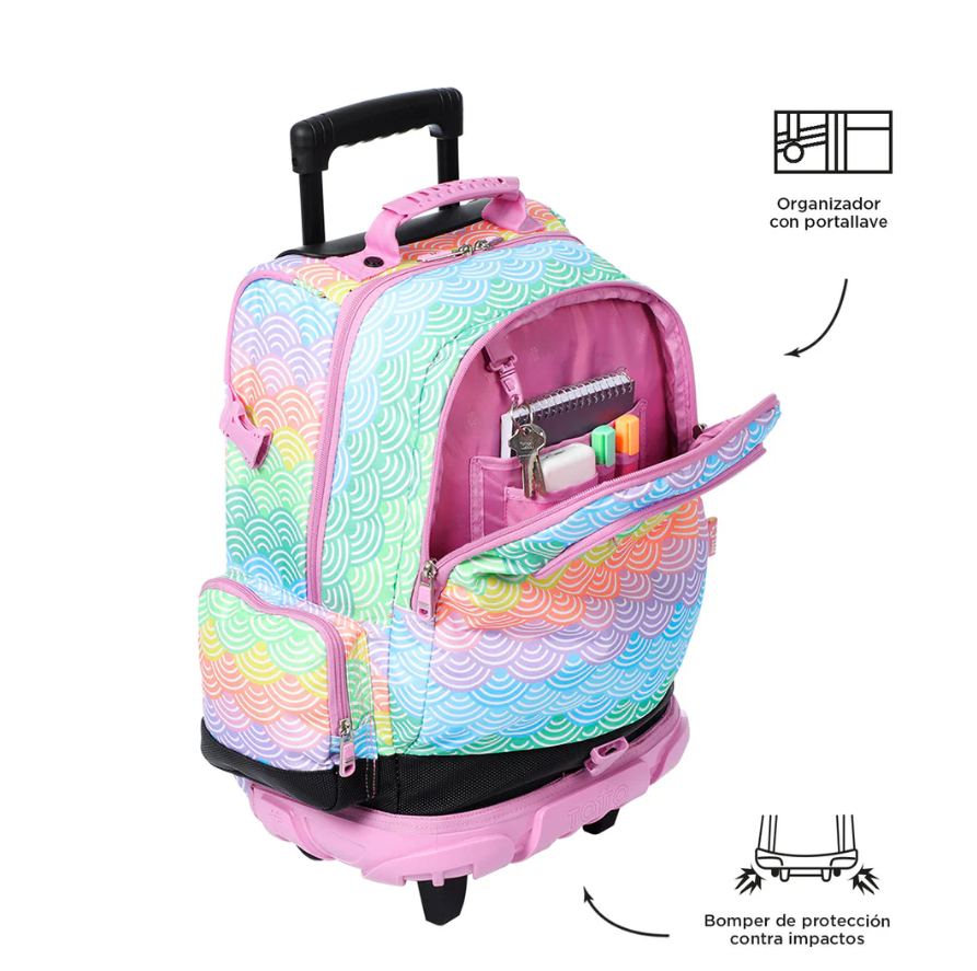 TOTTO MORRAL RUEDAS VARAL ARCOIRIS