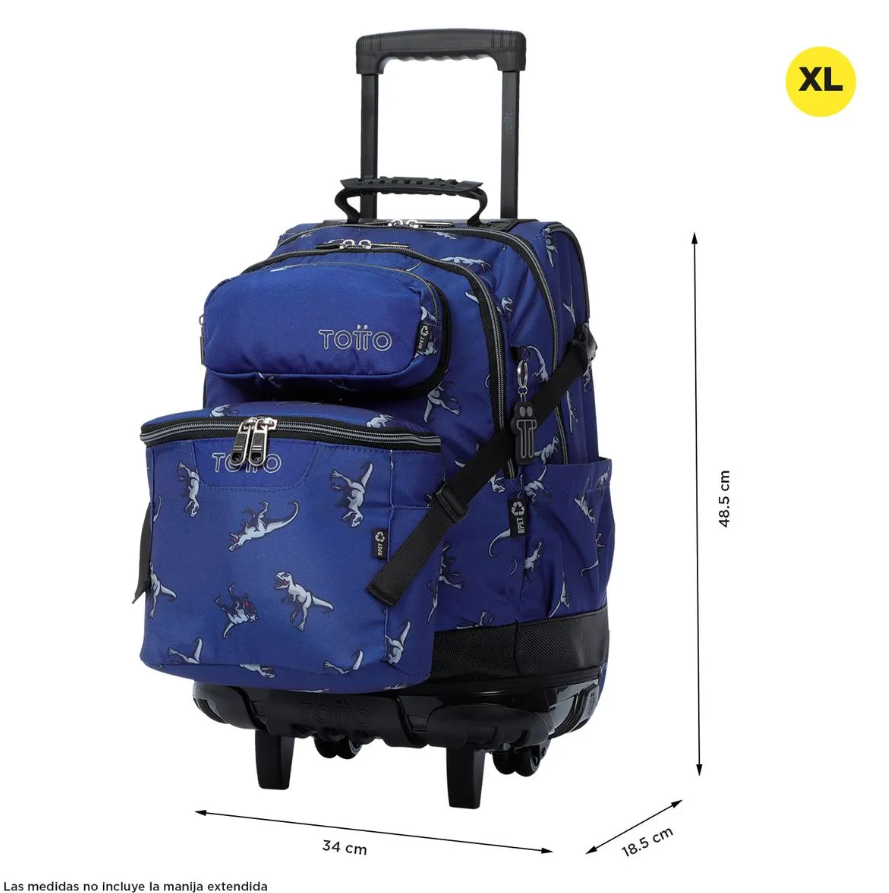 TOTTO MORRAL RUEDAS VARAL DINOSAURIO
