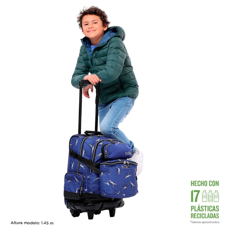 TOTTO MORRAL RUEDAS VARAL DINOSAURIO