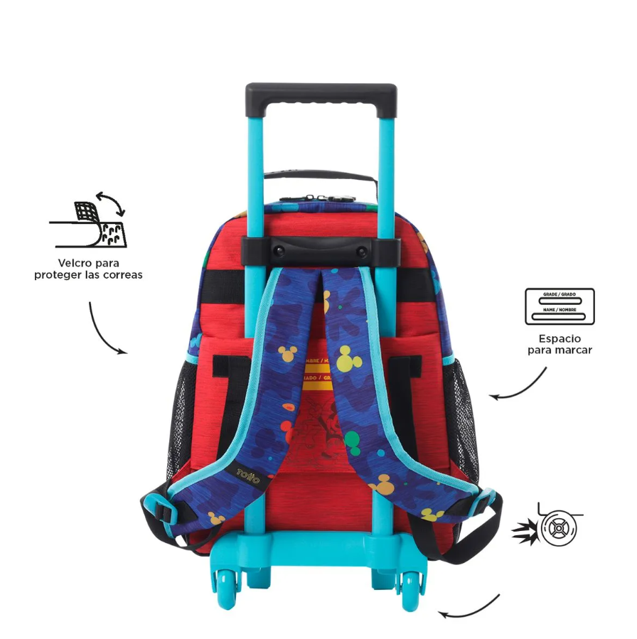 MOCHILA RUEDAS BOMPER MICKEY M