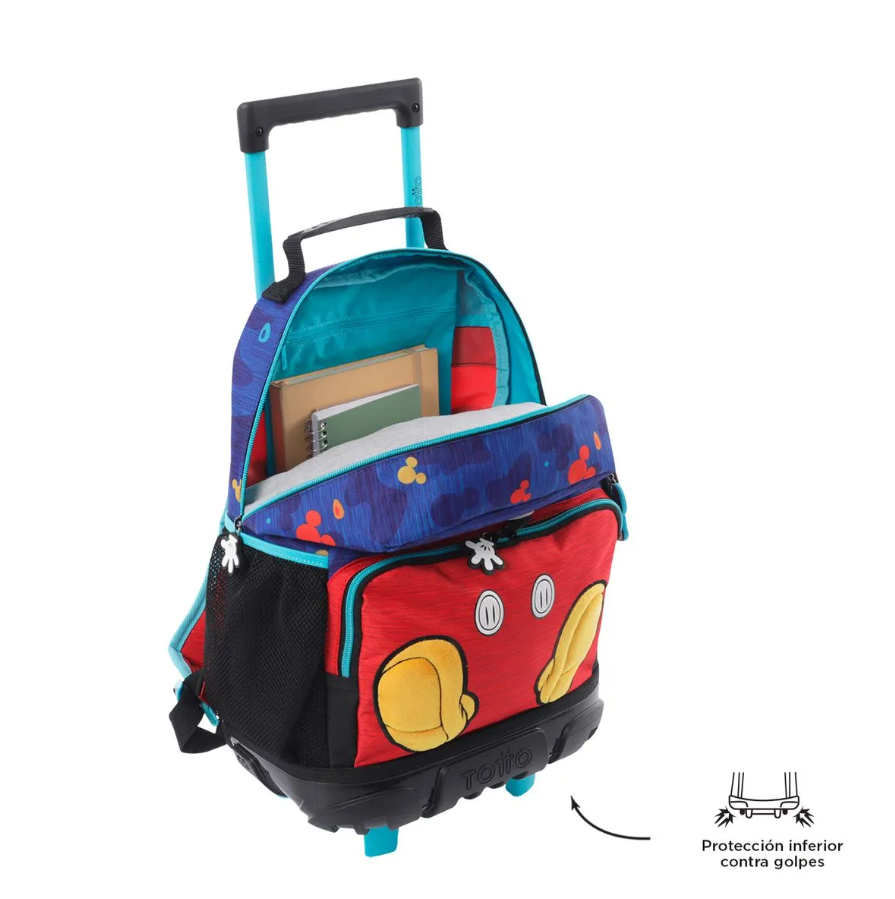 MOCHILA RUEDAS BOMPER MICKEY M