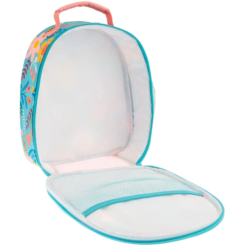 SJ ALL OVER PRINT LUNCHBOX TURQUOISE FLORAL
