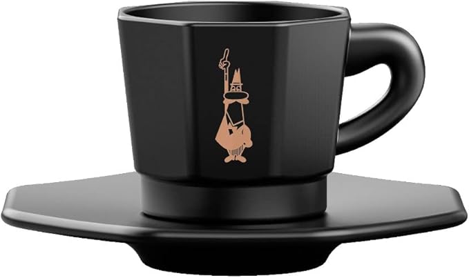 BIALETTI SET OF 4 CUPS- BLACK