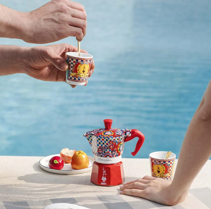 BIALETTI x DOLCE & GABBANA MOKA EXPRESS MEDIUM 3 CUPS- SICILIAN CART
