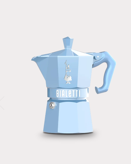 BIALETTI MOKA EXCLUSIVE 3 CUP BLUE