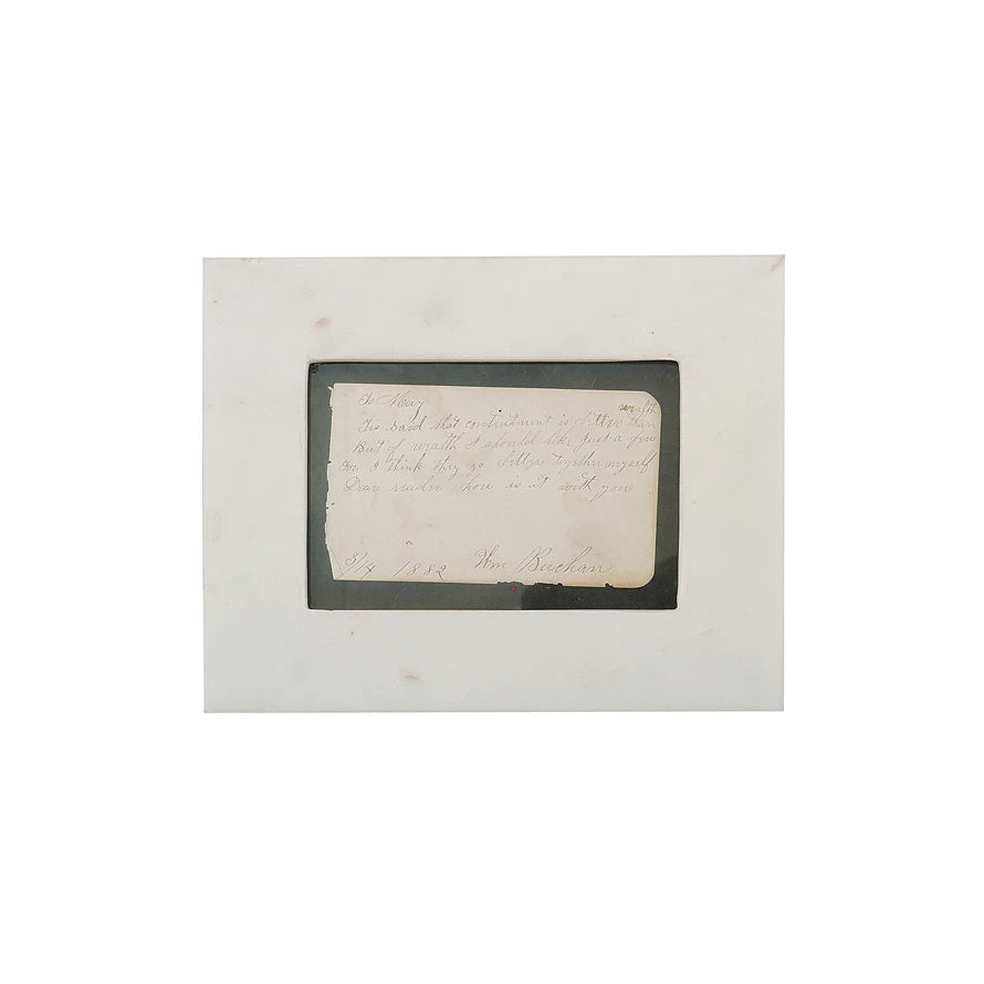 7"L X 9"H MARBLE PHOTO FRAME