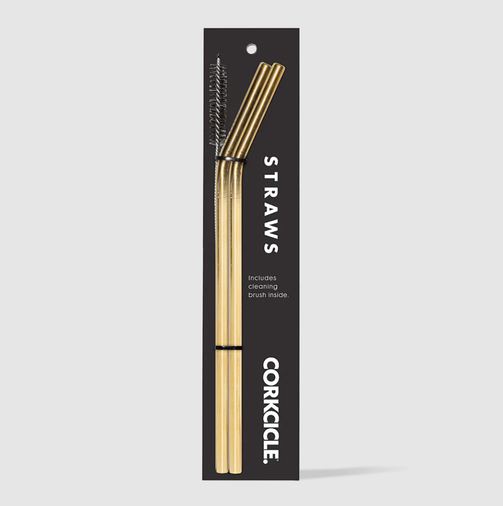 CORKCICLE STRAWS GOLD 2-PACK
