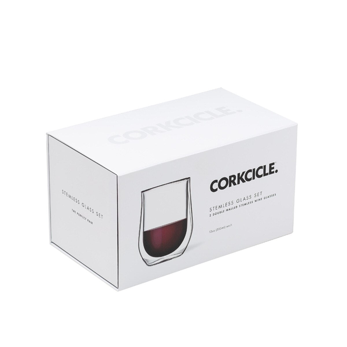 GLASS STEMLESS DOUBLE PACK- CLEAR