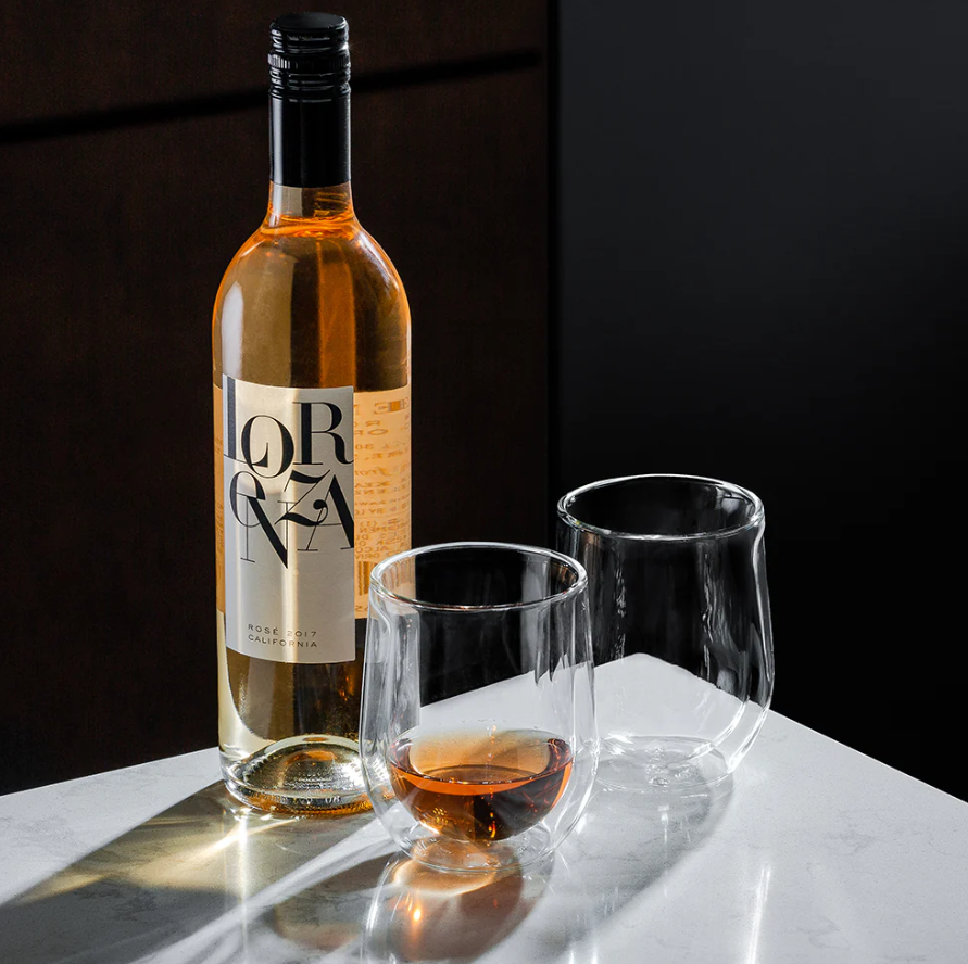 GLASS STEMLESS DOUBLE PACK- CLEAR