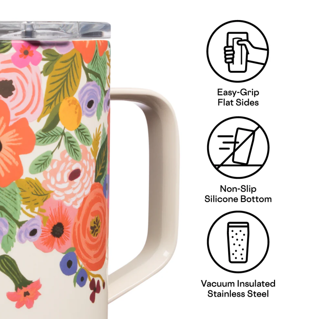 MUG-16OZ RIFLE PAPER-GARDEN PARTY CREAM
