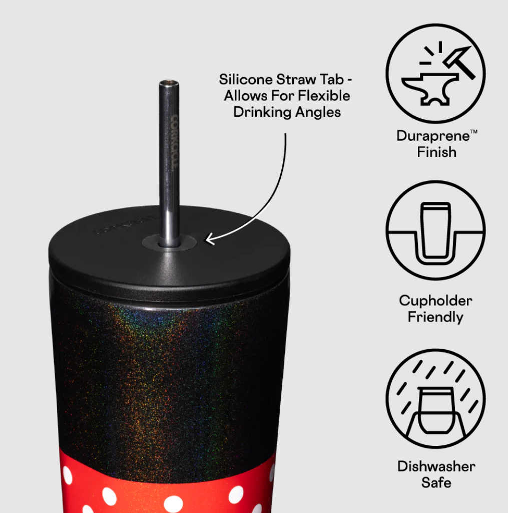 COLD CUP-24OZ DISNEY MINNIE-POLKA DOT RED