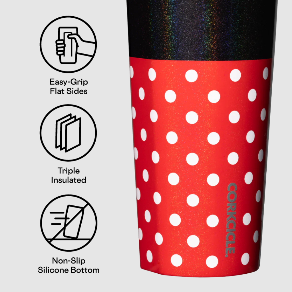 COLD CUP-24OZ DISNEY MINNIE-POLKA DOT RED