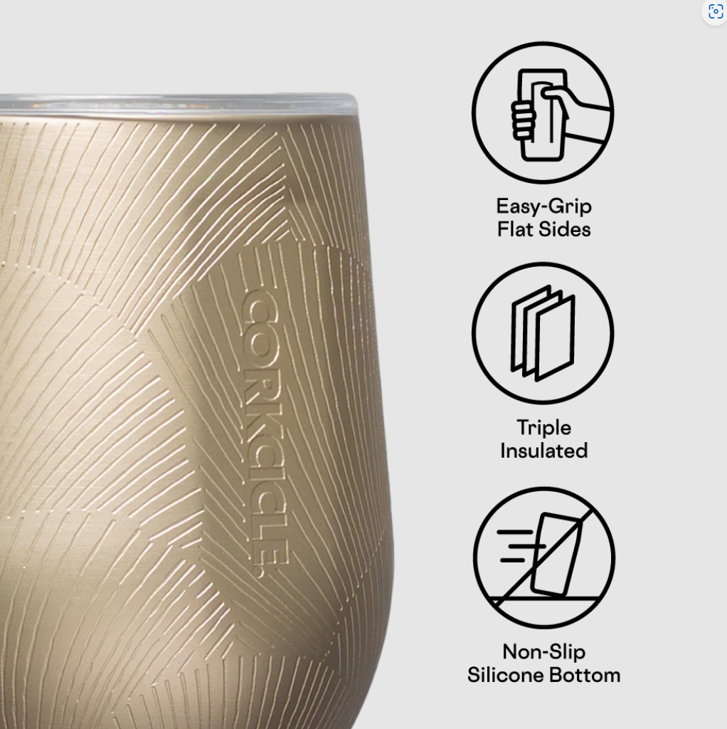 STEMLESS STEEL 12OZ CHAMPAGNE DREAM