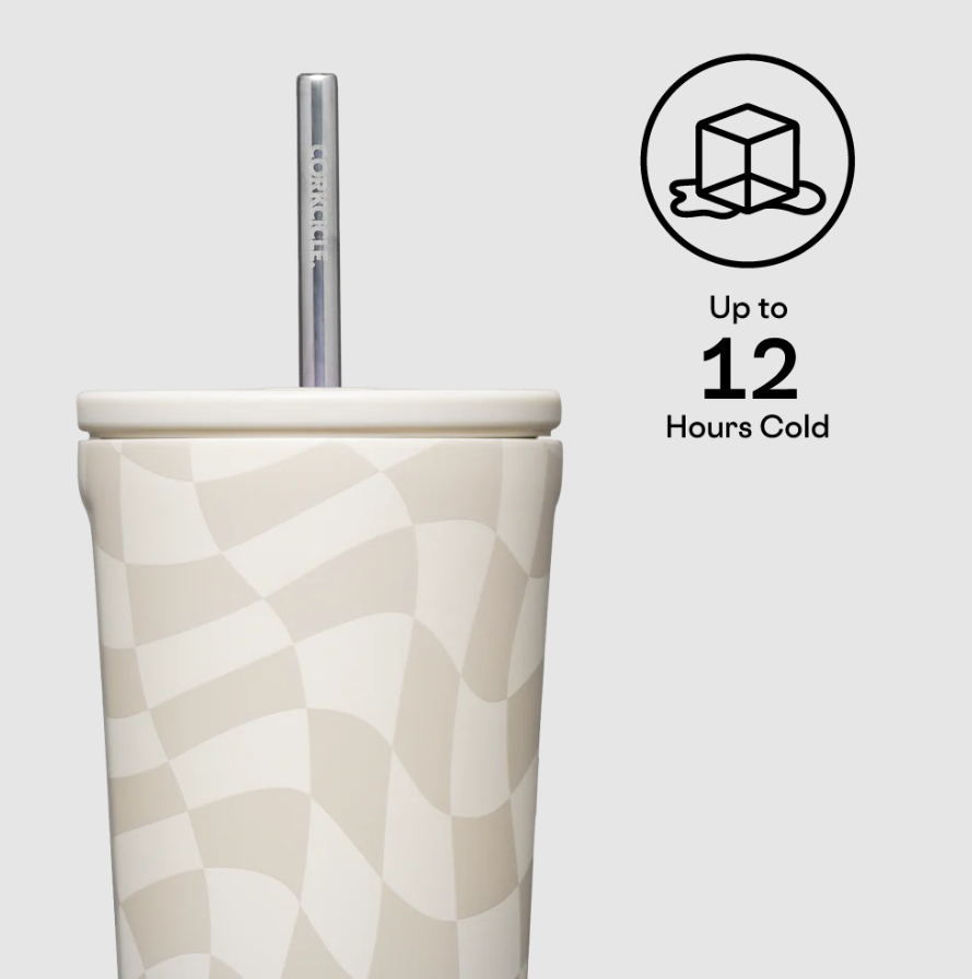 COLD CUP WAVY CHECKERBOARD -24OZ