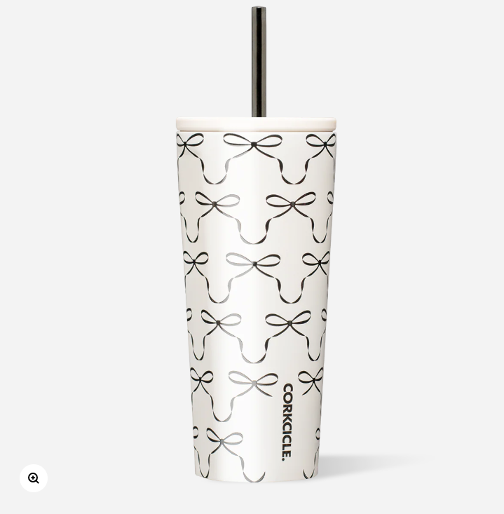 CORKCICLE COLD CUP 24OZ BLACK BOWS