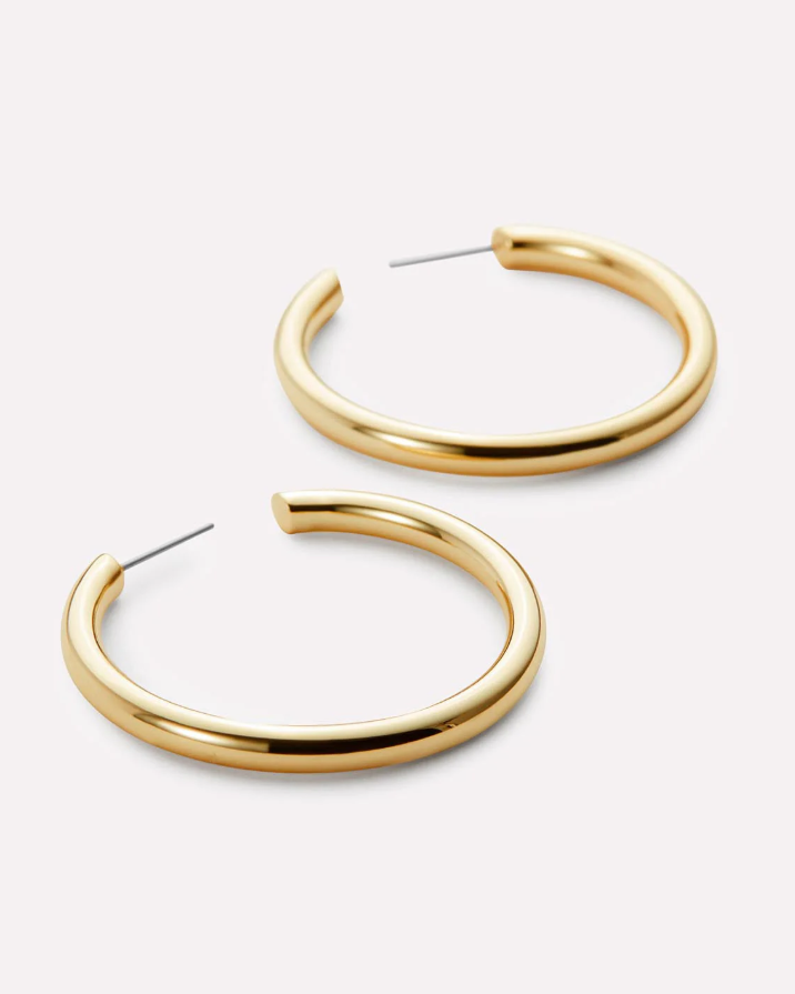 ANA LUISA HOOP EARRINGS- TIA MEDIUM GOLD