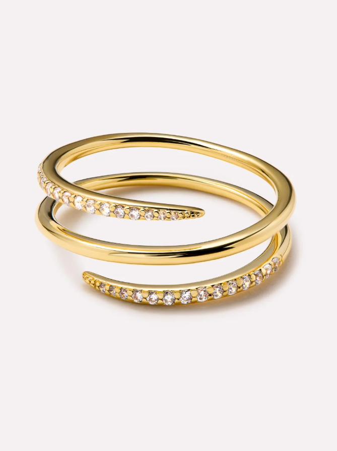 ANA LUISA OREN TRIPLE GOLD RING SIZE 8