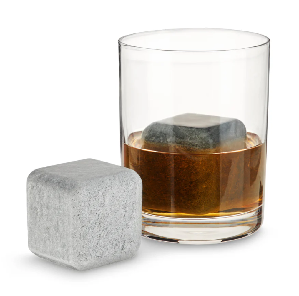 GLACIER ROCKS LARGE SOAPSTONE CUBES SET OF 2