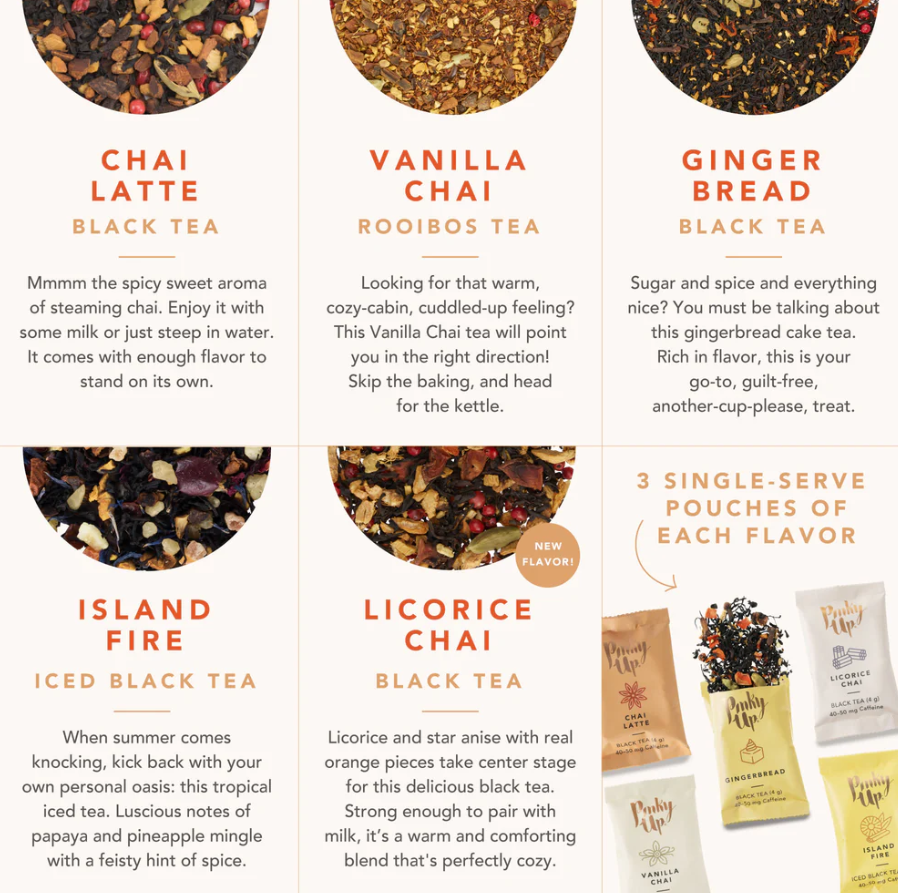 CHAI ASSORTMENT LOOSE LEAF TEA SAMPLER