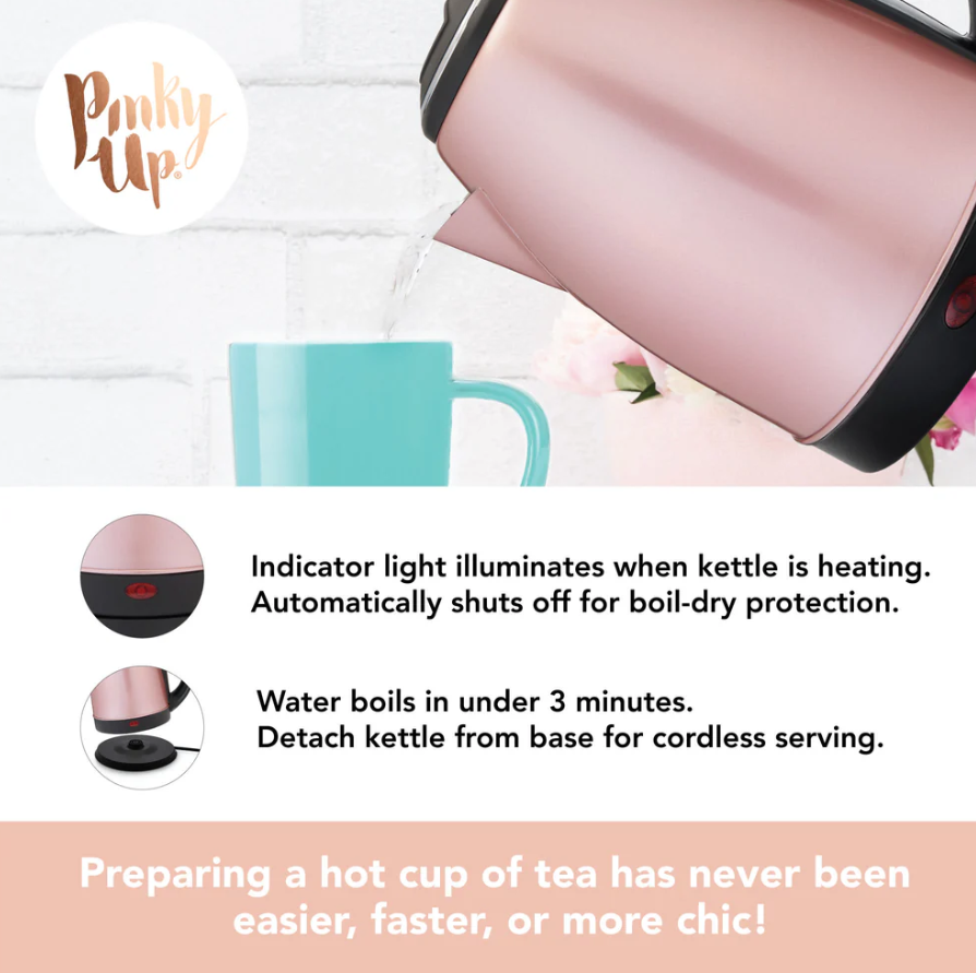 PARKER ROSE GOLD ELECTRIC TEA KETTLE