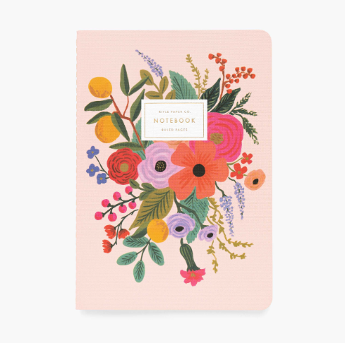 SET OF 3 GARDEN PARTY NOTEBOOKS