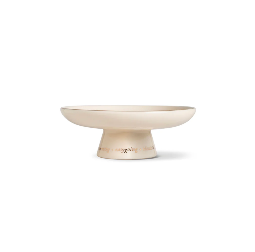 STARRY LIBRA ZODIAC PEDESTAL DISH