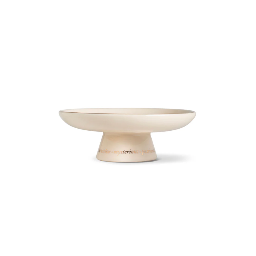 STARRY SCORPIO ZODIAC PEDESTAL DISH